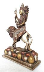 Indische bronzen beeld van godin Durga - Brons - India -, Antiek en Kunst