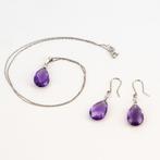 2-delige sieradenset - 18 karaat Witgoud - 12.09ct. tw., Sieraden, Tassen en Uiterlijk, Antieke sieraden