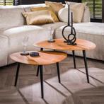 *WOONWINKEL* Salontafel Set Van 2 Organisch Driehoek, Huis en Inrichting, Tafels | Salontafels, Verzenden, Nieuw