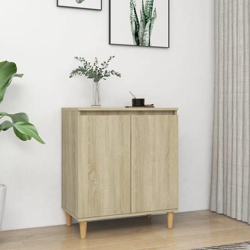 vidaXL Dressoir met houten poten 60x35x70 cm bewerkt hout, Huis en Inrichting, Kasten | Dressoirs, 25 tot 50 cm, Nieuw, 50 tot 100 cm