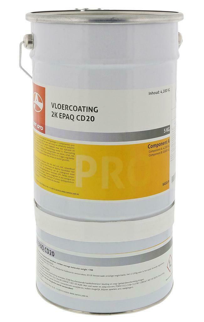 2-K Epoxy Vloercoating CD20 WIT 5 Kg, Doe-het-zelf en Verbouw, Verf, Beits en Lak, Nieuw, Verzenden