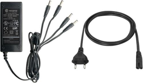 Power adapter AC/DC met 4 outputs  DC 12V 5A, Audio, Tv en Foto, Videobewaking, Nieuw, Ophalen of Verzenden