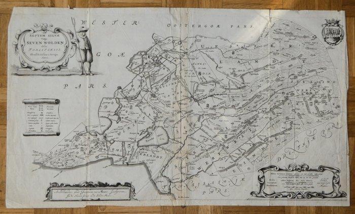 Nederland - Friesland - Zevenwouden; Bernardus Schotanus a, Boeken, Atlassen en Landkaarten