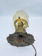 Lamp - Hanglamp - Glas, Messing - Art Deco Plafondlamp, Antiek en Kunst