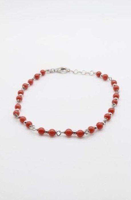 Koraal - Zilver - Armband, Antiek en Kunst, Curiosa en Brocante