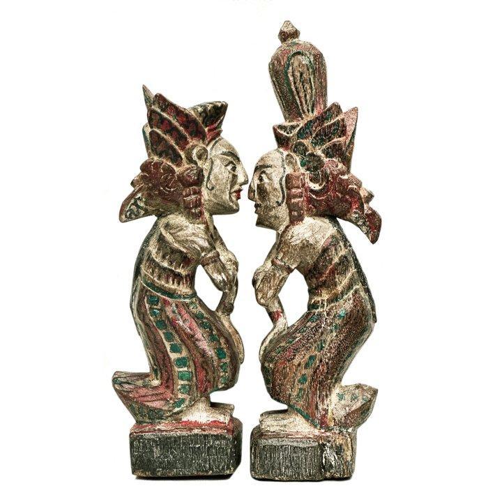 Pair of ORIGINAL Balinese Temple Guardian Statues - PRATIMA, Antiek en Kunst, Kunst | Niet-Westerse kunst
