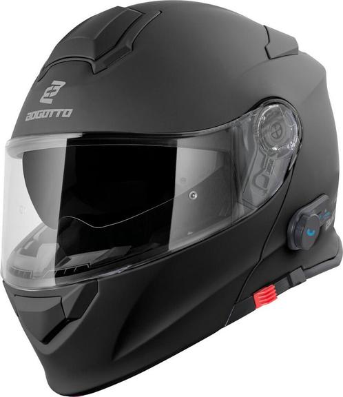 Bogotto H271 BT Bluetooth Helm Mat Zwart, Motoren, Kleding | Motorhelmen, Systeemhelm, Heren, XXL, Nieuw met kaartje, Overige merken