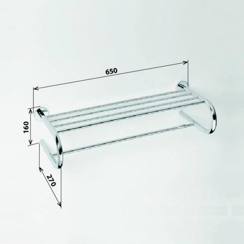 Handdoekhouder Sapho X-Round Hangend met Opbergruimte 65 cm, Doe-het-zelf en Verbouw, Sanitair, Ophalen of Verzenden