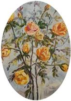 Escuela Impresionista (XX) - Rosas floreciendo