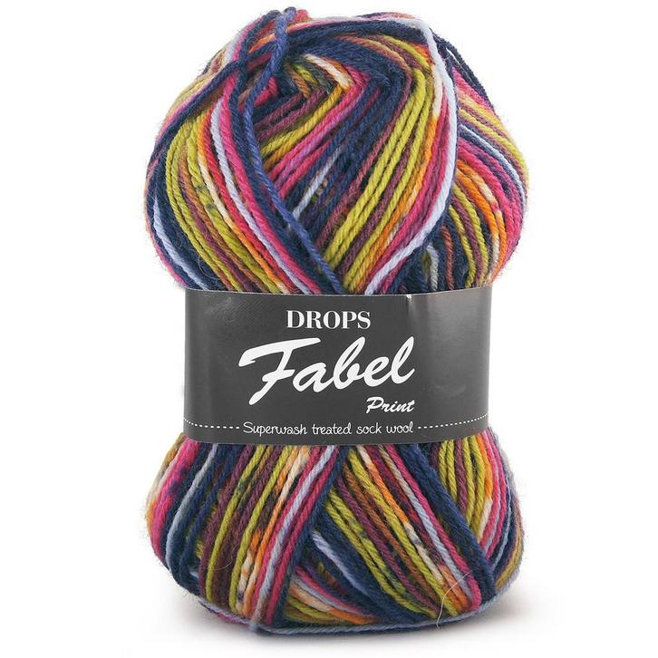 DROPS Fabel Print - 901 candy - Wol Garen, Hobby en Vrije tijd, Breien en Haken, Ophalen of Verzenden