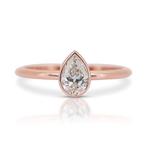 Ring - 14 karaat Roségoud - 1.00ct. tw. Diamant (Natuurlijk), Nieuw