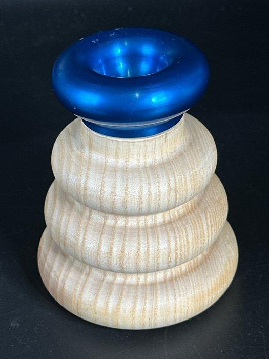 Moulin à poivrier et sel en bois et aluminium  - Thomas, Antiek en Kunst, Antiek | Keukenbenodigdheden