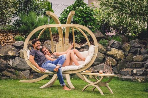 Hangstoel Buiten | Amazonas | Globo Chair | 1- of 2persoons, Tuin en Terras, Tuinstoelen, Nieuw, Hout, Verzenden