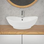 Wastafel - Keramiek - 59x20,5x39,5 cm - Wit - ML-Design, Verzenden, Nieuw