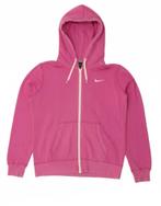 NIKE Womens Zip Hoodie Sweater UK 14 Medium Pink Cotton, Kleding | Dames, Verzenden, Nieuw