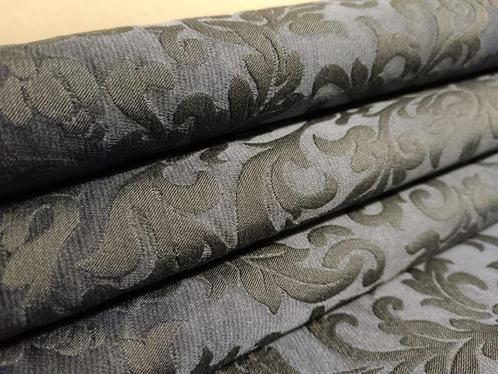 Zijden damast meet 5,40 x 1,40 m - Textiel - 540 cm - 140 cm, Antiek en Kunst, Antiek | Kleden en Textiel