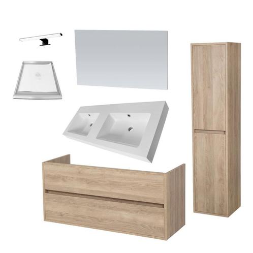 Badkamermeubelset NEXXT 120-2 Legno Calore, Doe-het-zelf en Verbouw, Sanitair, Bad, Nieuw, Ophalen of Verzenden