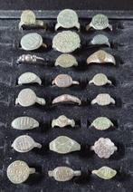 Ancien Roman to Medieval Brons, Lot of 24 Ring (Zonder