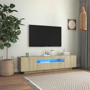 TV Meubel met LED - OP = OP! - Eiken Look, 160cm beschikbaar voor biedingen