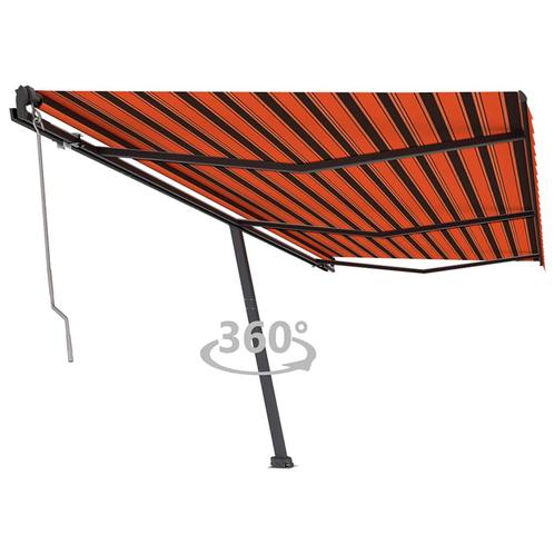 vidaXL Luifel vrijstaand automatisch 600x350 cm oranje en, Tuin en Terras, Zonneschermen, Nieuw, Verzenden