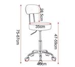 Verstelbare Bureaustoel met Rugleuning en Wielen, Verzenden, Nieuw