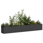 vidaXL Plantenbak 280x40x40 cm koudgewalst staal zwart, Verzenden, Nieuw, Metaal