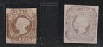 Portugal 1853/1864 - Twee oude herdrukken, Gestempeld