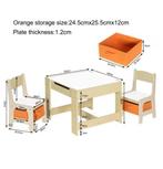 Houten Kindertafel met 2 Stoelen en Opbergdozen, Verzenden, Nieuw