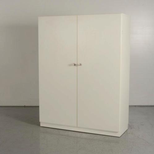 Draaideurkast Officenow - Wit -	160 x 120 cm - Incl. 6, Huis en Inrichting, Kasten | Roldeurkasten en Archiefkasten, Ophalen of Verzenden