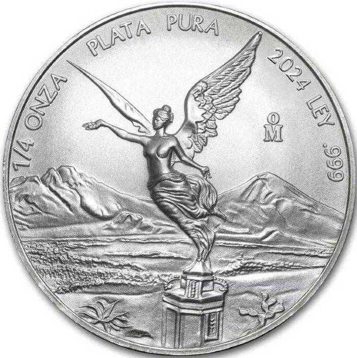 Mexico. 2024 Libertad – 3 x 1/4 oz Silver Coin – .999, Postzegels en Munten, Munten | Europa | Niet-Euromunten