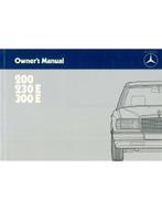 1985 MERCEDES BENZ E KLASSE INSTRUCTIEBOEKJE ENGELS, Auto diversen, Handleidingen en Instructieboekjes