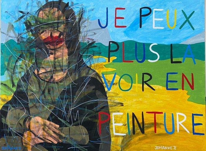 JOHANNE8 (1974) - JE PEUX PLUS LA VOIR EN PEINTURE, Antiek en Kunst, Kunst | Schilderijen | Modern