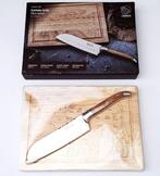 Laguiole - Santoku Knife - with cutting board - Olive Wood -