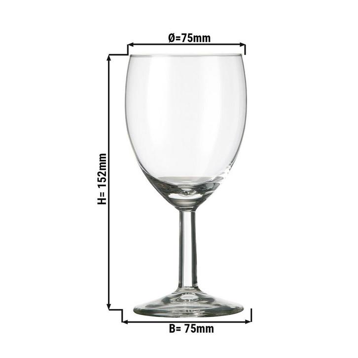 GGM Gastro | (6 stuks) Wijnglas - GILDE - 240 ml | WGGIW24 |, Huis en Inrichting, Keuken | Servies, Effen, Nieuw, Verzenden