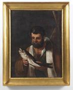 Scuola Bolognese (XVII), Ambito di Guercino - Sant’Andrea, Antiek en Kunst, Kunst | Schilderijen | Klassiek