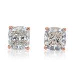 Oorbellen - 18 karaat Roségoud - 2.00ct. tw. Diamant, Nieuw