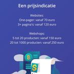 Website of webshop met hosting | op maat gemaakt | goedkoop, Webdesign