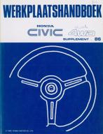 1985 Honda Civic Shuttle 4WD Werkplaatshandboek supplement, Verzenden