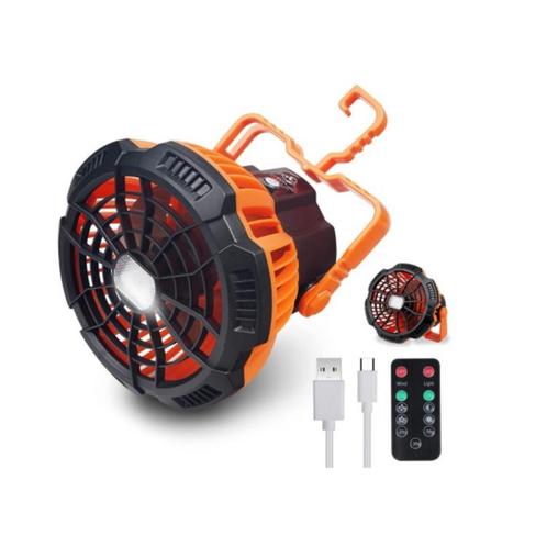 Benson Campingventilator met LED-licht en powerbank - USB..., Caravans en Kamperen, Kampeeraccessoires, Nieuw, Ophalen of Verzenden