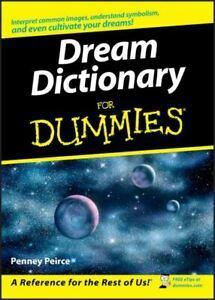 Dream dictionary for dummies by Penney Peirce (Paperback), Boeken, Taal | Engels, Gelezen, Verzenden