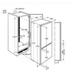 Electrolux inbouw koelkast 178 hoog nieuw, Nieuw, Met aparte vriezer, 200 liter of meer, 160 cm of meer