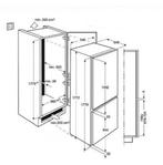 Electrolux inbouw koelkast 178 hoog nieuw, Ophalen, 200 liter of meer, Met aparte vriezer, Nieuw