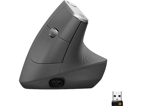 Logitech -  Mx Vertical Ergonomische Muis, Computers en Software, Muizen, Ergonomisch, Bedraad, Nieuw, Muis, Verzenden