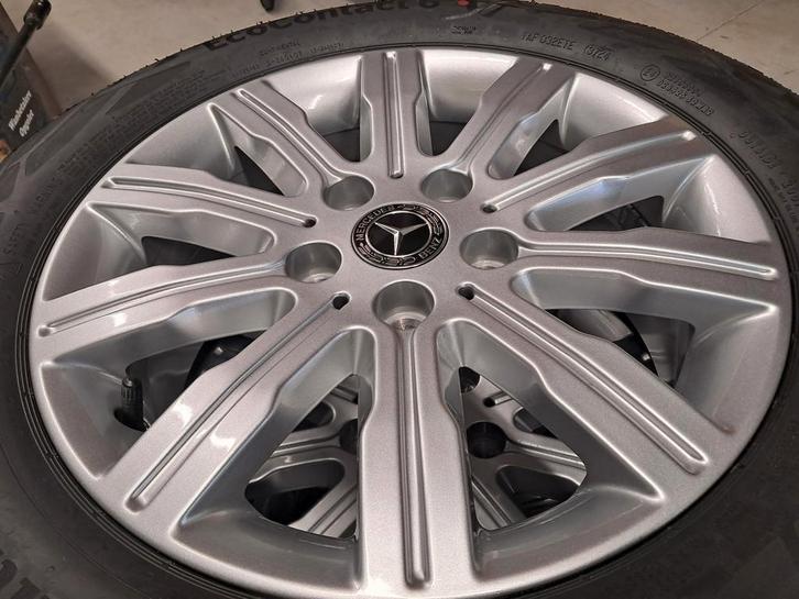 Velgen Mercedes Citan W420 + Conti 205 60 16 96H XL zomer, Auto-onderdelen, Banden en Velgen, 16 inch, Zomerbanden, 205 mm, Bestelwagen