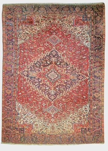 Groot Perzisch tapijt Heriz 450x350 wollen vloerkleed iran beschikbaar voor biedingen