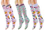 3 paar meisjes kniekousen - Bloemen - Mix, Kinderen en Baby's, Verzenden, Nieuw