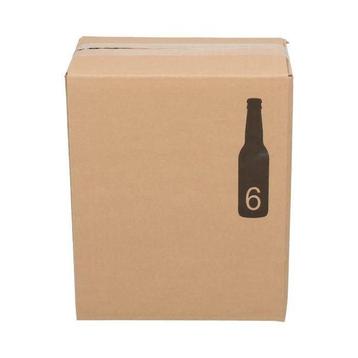 Flesverpakking bier verzenddoos bierdoos 6 bierflessen beschikbaar voor biedingen