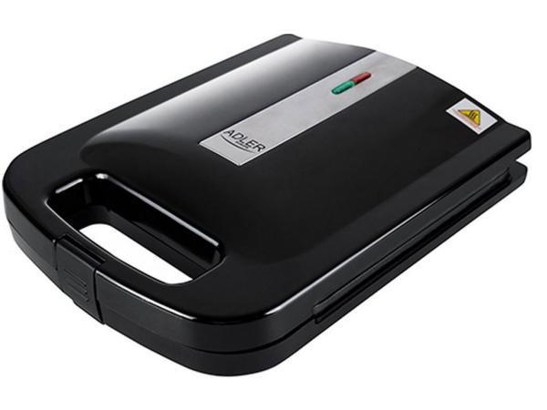 Veiling - Adler AD 3055  XXL Tosti Ijzer - 2000W, Witgoed en Apparatuur, Grillplaten, Gebruikt