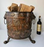 XL - Art Nouveau - Houtbak / - Bloempot - Koper