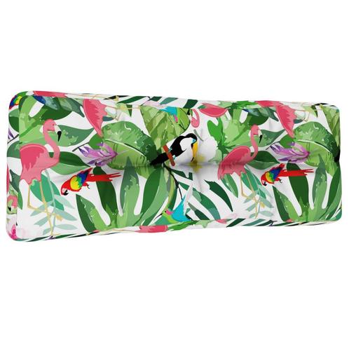 vidaXL Palletkussen 120x40x12 cm stof meerkleurig, Huis en Inrichting, Woonaccessoires | Kussens, Nieuw, Verzenden